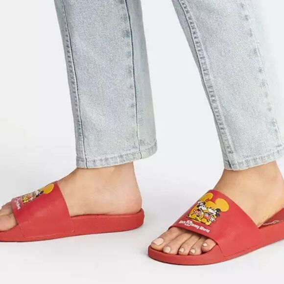 Coach X Disney Sport Slides w/Mickey Mouse & Minnie Mouse Motif - Picture 3 of 10